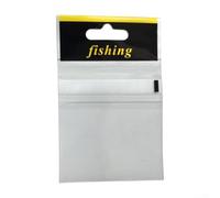 100 bolsas de transporte para anzuelos de pesca, bolsas de mezcla de fibra de plástico para almacenar y mover pequeños accesorios de pesca de manera eficiente (bolsa individual)