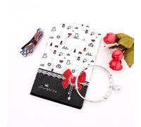 100 bolsas pequeñas de plástico de 8,9 x 15 cm, bolsas de compras, bolsas de regalo con asas troqueladas, color blanco y negro (más patrones disponibles)