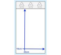 100 Bolsas SDS con cierre a presión, 16 x 22 cm, 50µm, galga 200, 100 unidades (1 PAQ x 100uds), transparentes, bolsas de polietileno, aptas para alimentos