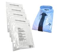 100 bolsas transparentes autoadhesivas para ropa con advertencia de seguridad, polipropileno resellable, perfectas para ropa, chaquetas, cusiones, exhibición, manualidades, embalaje postal, sacos de