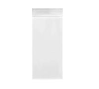 100 bolsas transparentes con cierre de cremallera, 1,5 mil, 7 x 25 cm