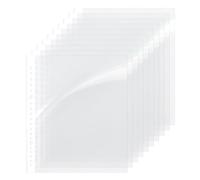 100 bolsillos perforados A5, bolsillos transparentes A5, fundas de plástico transparente, bolsillos de polietileno de apertura superior, carteras para carpetas de archivos, carpetas de archivos