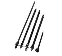 100 bridas de cables mixtas para arnés de cable de coche, cierre de línea incluido para bandas de clip de cremallera, correas de nailon con múltiples opciones de tamaño para asegurar cables