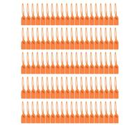 100 bridas de seguridad de 250 mm, sellos de seguridad numerados antimanipulaciones, corbata desechable de autobloqueo para ropa, zapatos, equipaje (naranja)
