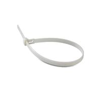 100 bridas para cables de 2,5 mm de ancho para atar cables, electricista, casa, oficina, bricolaje (2,5 x 200 mm, blanco)