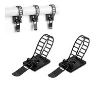 100 bridas y clips para cables con soporte adhesivo, bridas ajustables de nailon con parte trasera autoadhesiva, clips para cables, clips autoadhesivos para cables, organizador para el hogar y la