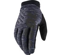 100% Brisker MX Guantes, moteado de gris, Talla S
