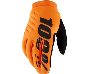 100% Brisker MX Guantes, naranja/negro, Talla M