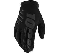 100% Brisker MX Guantes, negro, Talla 2XL