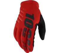 100% Brisker MX Guantes, rojo, Talla XL