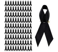 100 broches de cinta de concienciación pública para el cáncer de mama, insignias de solapa, joyería para mujeres y niñas, talla única, como se describe