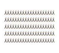 100 broches de cinta de satén para autismos, accesorios coloridos para recaudación de fondos, eventos de causa social, Poliéster