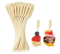 100 brochetas para aperitivos, 9 cm, pinchos de cóctel para aperitivos, queso, uvas, palillos de madera para cócteles, aperitivos, sándwich, barbacoa