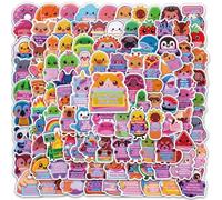 100 calcomanías de animales de apoyo emocional, paquete de calcomanías de afirmación con citas positivas para adultos y niños, calcomanías de vinilo impermeables para botellas de agua, portátiles