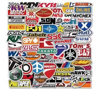 100 calcomanías de coche de carreras, calcomanías de anime, calcomanías de vinilo impermeables para botellas de agua, calcomanías de laptop, calcomanías de dibujos animados, calcomanías de monopatín