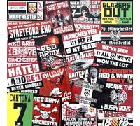 100 calcomanías del Manchester Utd inspiradas en MUFC Ultras United Red Army Bufandas Banderas