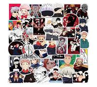 100 calcomanías para laptop de Jujutsu Kaisen para funda de teléfono, botellas de agua, laptop, monopatín, guitarra, álbum de recortes, vinilo impermeable, lindas calcomanías de anime de dibujos