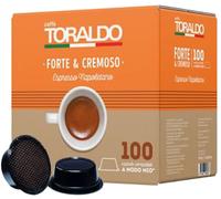 100 Cápsulas A MODO MIO Café TORALDO Mezcla Fuerte Y Cremosa Compatibles AMM