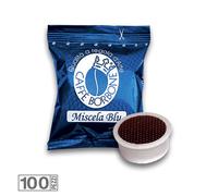 100 Cápsulas Café' borbone Mezcla Azul Compatible Lavazza Espresso Point