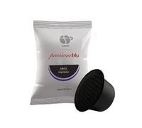 N.100 Cápsulas Lollo Pasión Azul Mezcla Negra (Compatible Para Máquinas Lavaz...