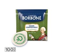 100 Cápsulas Caffe ' Borbone Mezcla Verde Ese 44MM Papel El Descafeinado