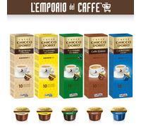 100 Cápsulas Caffitaly System Chicco D'Oro : Italiano,Tradition,Café Crem ,Dek