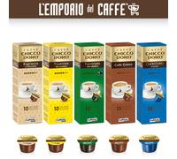 100 Cápsulas Caffitaly System Chicco D'Oro : Italiano,Tradition,Café Crem ,Dek