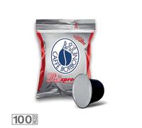 100 Cápsulas Cialde Café Borbone Mezcla Roja Compatible Nespresso