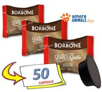 Caffè Borbone | Don Carlo Miscela Rossa - 50 cápsulas para Lavazza A Modo Mio