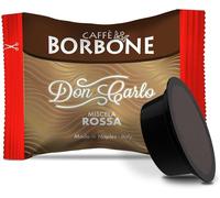 Caffè Borbone Don Carlo, Mezcla de Café Roja - 100 Cápsulas - Compatibles con Máquinas de Café Lavazza* A Modo Mio* para uso doméstico
