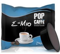 100 cápsulas de café descafeinado compatibles con A Modo Mio - Pop Café - Aroma intenso y cremoso - Espresso italiano sin cafeína - Paquete de repuesto ahorro