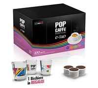 100 Cápsulas Pop Caffè e-tuo mezcla 2 cremoso COMPATIBLES Mitaca MPS, Fior fiore y Lui Espresso