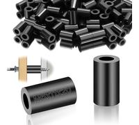 100 casquillos espaciadores M6 redondos de nailon, arandelas espaciadoras de plástico, manguito espaciador de goma ABS, arandelas aislantes, arandelas de aislamiento, arandelas separadoras de 11 x 20