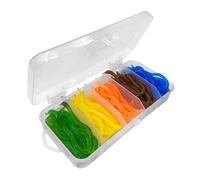 100 cebos flexibles y suaves para lombrices de tierra, señuelos de pesca, accesorios de aparejos de pesca artificiales, accesorios flexibles de agua dulce