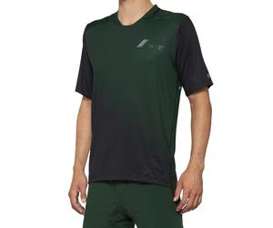 100% Celium Short Sleeve Jersey Green / Black M