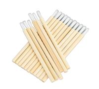 100 Cepillos de Labios Desechables con Mango de bambú, Aplicador de Pincel de Labios Portátil, Herramienta de Maquillaje, Varita de Brillo de Labios, Extensión de Pestañas,