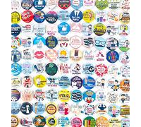 100 Chapas con 100 frases diferentes para bodas Pack de alfiler Regalo Invitados Divertido Personalizado Detalle