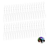 100 cierres de helio con cuerda blancos; Cinta Blanca para Globos con Clip de Cierre con hebilla de globo blanca con cierre rápido; Cierre de globo de helio y aire para guirnaldas, bodas y cumpleaños