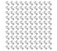 100 clavijas de soporte para estantes, pasadores laminados para armarios, vidrio niquelado, soporte de fijación, herrajes para muebles