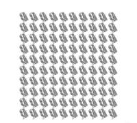 100 clips de cable de panel solar para cables de 6 mm a 65 mm, acero inoxidable SUS304 y soportes de alambre de acero de resorte de 65 Mn con diseño de púas traseras para un montaje seguro en energía