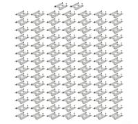 100 clips de conexión a tierra para estructuras de montaje de paneles solares que soportan el cumplimiento del sistema fotovoltaico con las normas de seguridad eléctrica