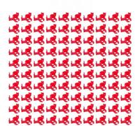 100 clips de entrenamiento de plantas diseñados para la manipulación de tallos bajos en prácticas de jardín orgánicas y convencionales (rojo)