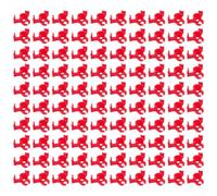 100 clips de entrenamiento de plantas para apoyar y doblar tallos de plantas, clips dobladores de tallos de bajo estrés para mejorar el crecimiento y la salud de las plantas (rojo)