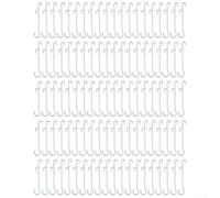 100 clips de gancho para orejas de tomate, diseño de hebilla fija para soporte de plantas de tomate, material plástico PP para evitar la rotura del tallo y mantener un crecimiento saludable (13 cm (16