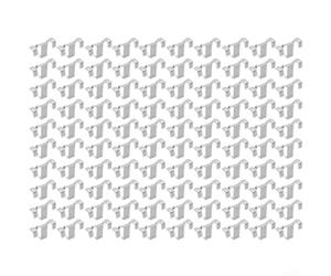 100 clips de guía de acero para panel solar, hebilla de drenaje automático de 30 mm y 35 mm, abrazadera de eliminación de barro resistente para generar y prolongar la vida útil del panel (35 mm)