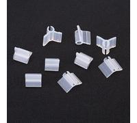 100 clips de injerto de plástico para injerto de verduras, abrazaderas de tallo transparentes para tomate, pepino, berenjena, adecuados para múltiples diámetros de tallo (4 mm)