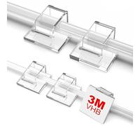 100 Clips de luz para Exteriores Transparentes (pequeños y Grandes), Clips Adhesivos para Cables de Pared, Organizador de Cables, Ganchos de luz de Navidad para Luces LED, cámara de salpicadero de