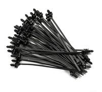 100 clips de nailon para atar cables, para agrupar tuberías, cables y correas de cremallera, tipo de liberación de alambre