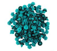 100 clips de nailon para panel de puerta, clips de retención de parachoques con sello para anillo para rejilla de guardabarros, radiador para protector de yugo, kit surtido de sujetadores de moldura