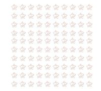 100 clips de papel con forma de estrella y luna que evitan el óxido y el deslizamiento.